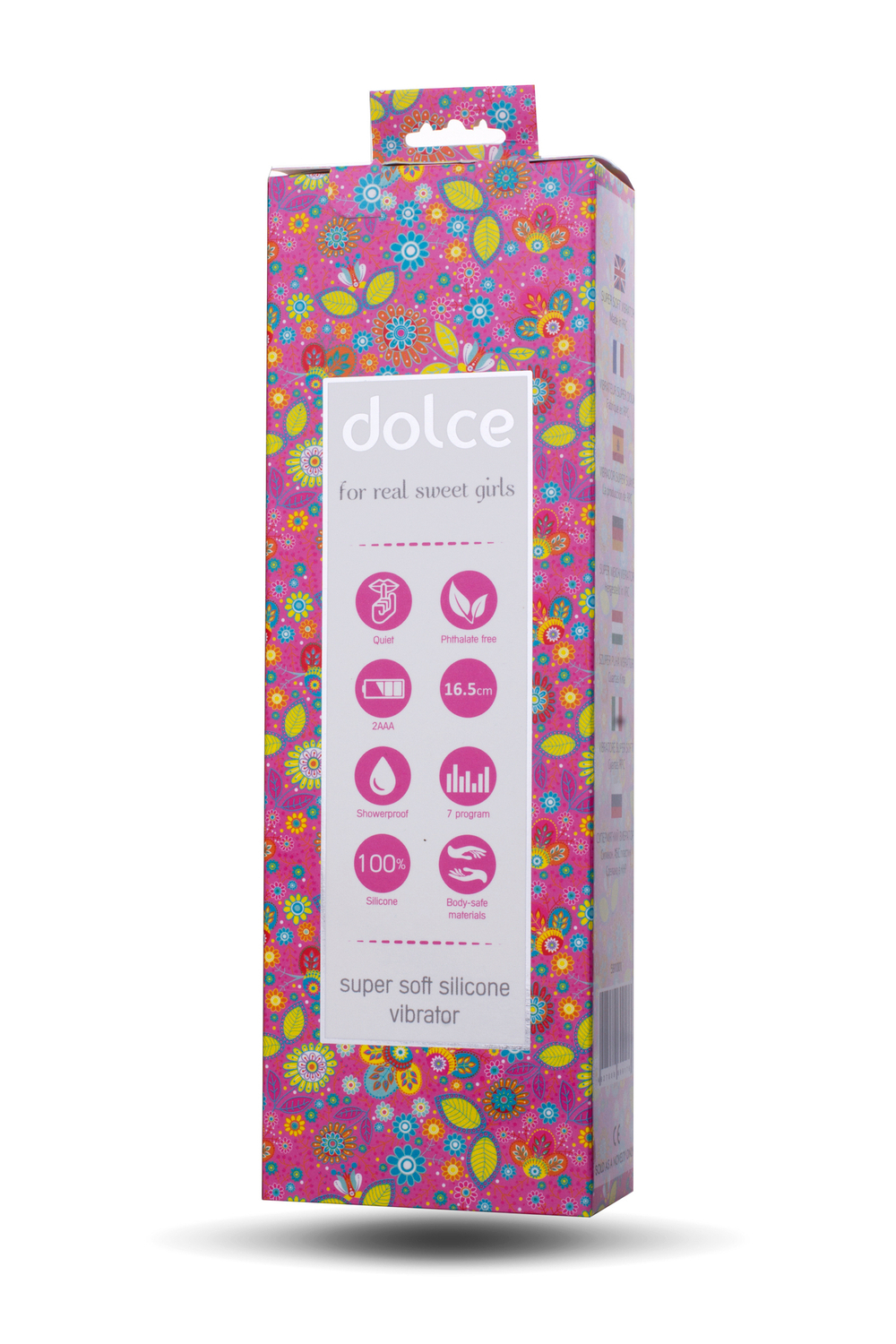 Вибратор Dolce Leo розовый 16,5 см