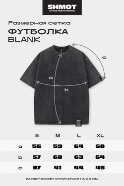 Футболка SHMOT "TRAVIS" GARMENT DYE Серый