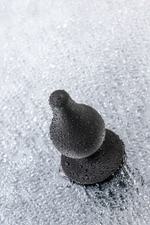 Черная анальная втулка Spade XS - 6,5 см. (Цвет: черный)