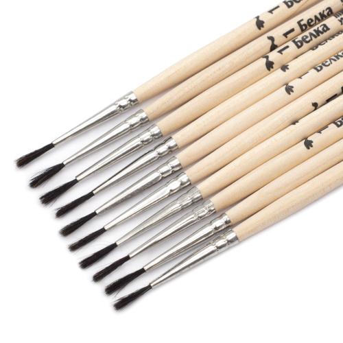 Кисть для рисования 12шт длинные