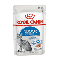 Royal canin 85г Indoor Sterilised кусочки в паштете