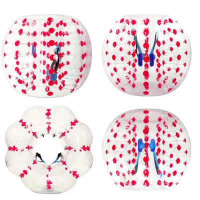 Бампербол ТПУ, диаметр 1,2 м, с красными держателями