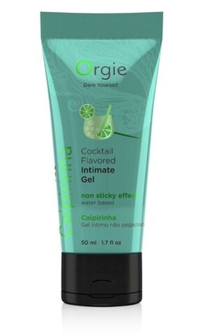 Съедобный интимный гель Orgie Lube Tube Cocktail Caipirinha - 50 мл.