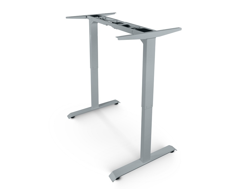 Регулируемый компьютерный стол Bazalt с регулировкой по высоте — столешница МДФ Черный