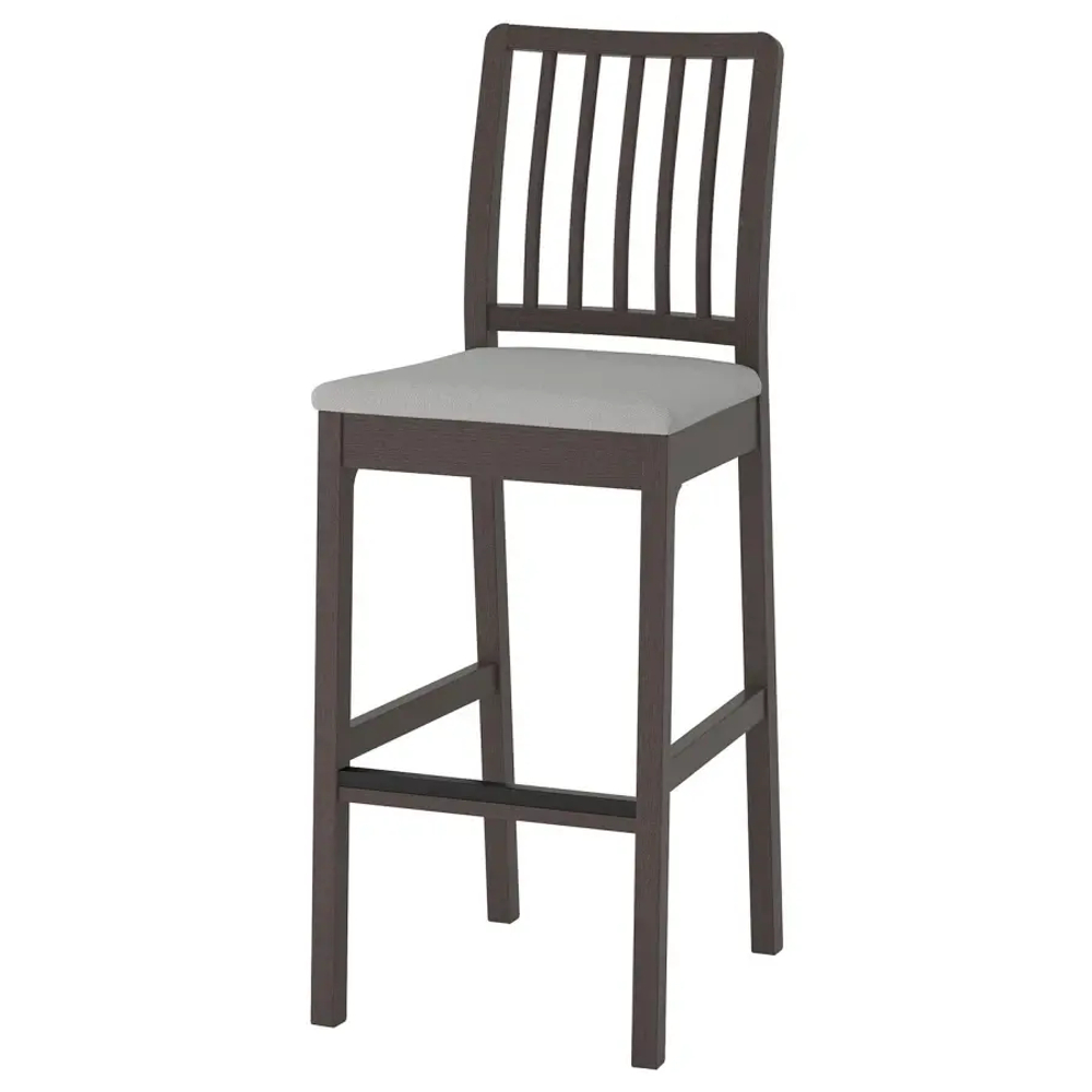 Комплект барного стола и барных стульевт - EKEDALEN IKEA/ЭКЕДАЛЕТ ИКЕА, 120 см, коричневый