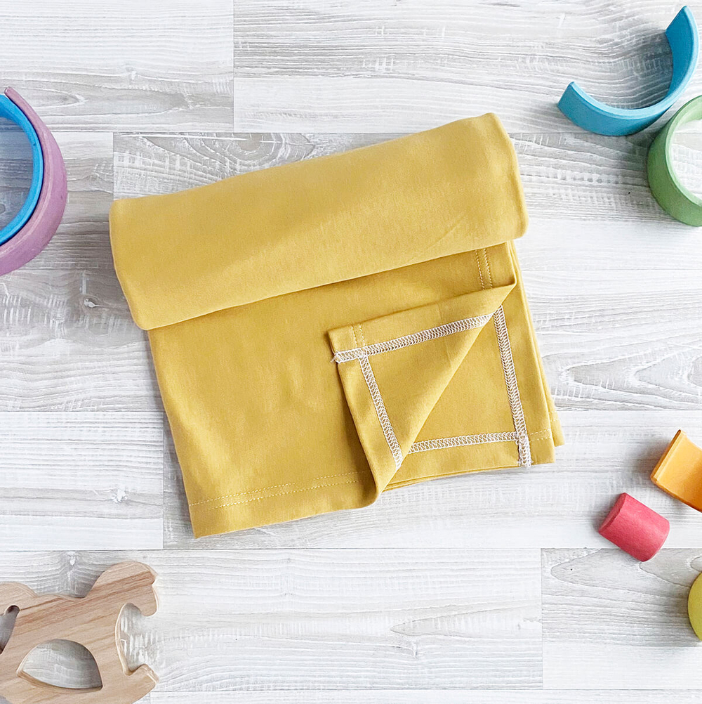 Плед-пелёнка Mjölk Mustard