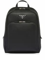 Рюкзак Prada из сафьяновой кожи с треугольным логотипом