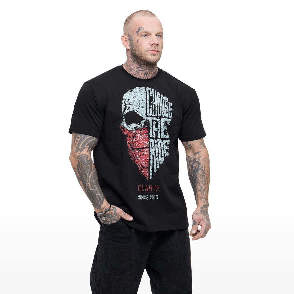 Футболка CLAN13 CHOSE THE RIDE, черный