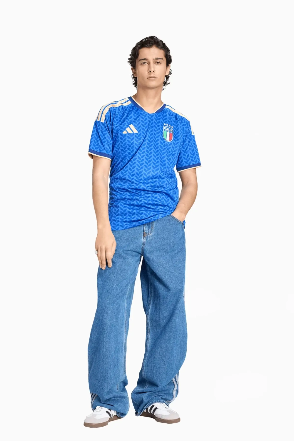 Футболка adidas Италия 2026 Home - синий