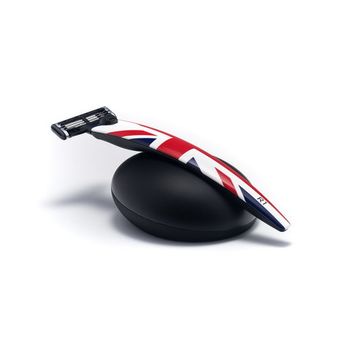 Набор Bolin Webb R1, бритва R1 черная, подставка R1 черная, лезвия Mach 3 (BW-R1-SET-STD-JACK)