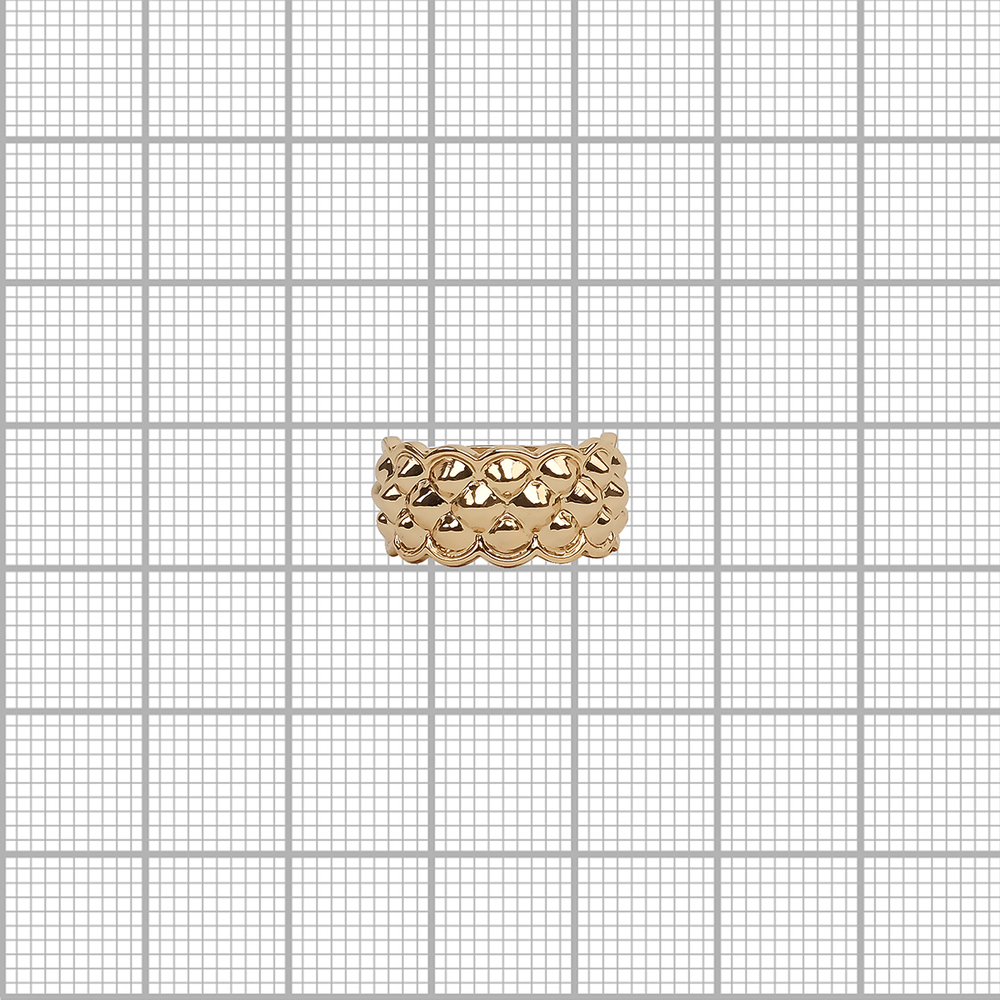 "Вламинг" кольцо в золотом покрытии из коллекции "Рок-н-ролл" от Jenavi