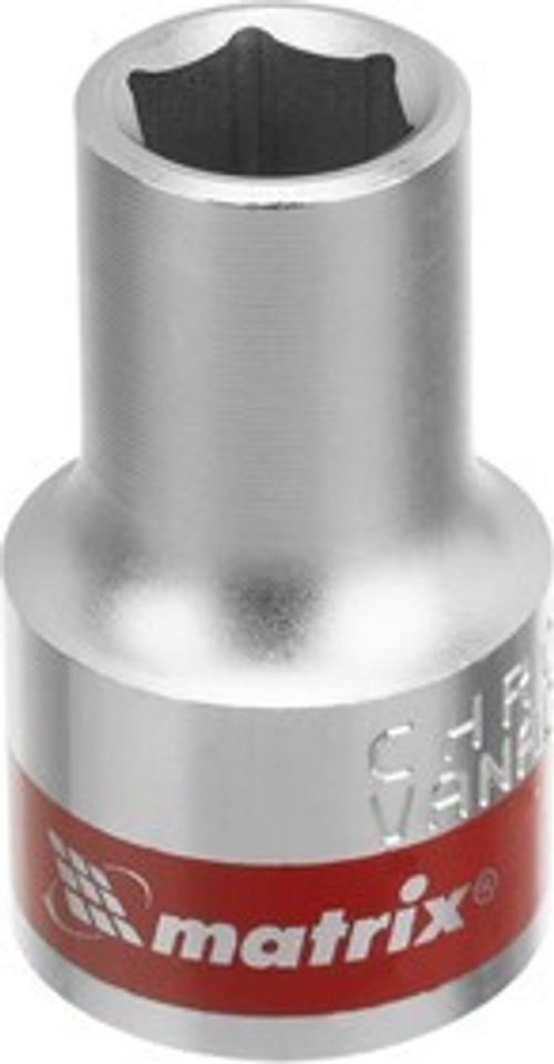 Головка торцевая 10мм, 6-гранная, под квадрат 1/2, MATRIX