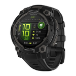 Спортивные часы Garmin Instinct 3, 45 мм, AMOLED, чёрный силиконовый ремешок Чёрный безель, AMOLED-дисплей. Ремешок с классической застёжкой — на запястье обхватом 137–204 мм