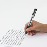 Ручка гелевая автоматическая с грипом BRAUBERG "GLA", ЧЕРНАЯ, стандартный узел 0,5 мм, линия письма 0,35 мм, 144215