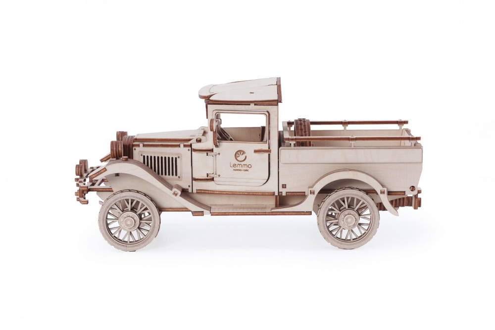 Грузовик Пикап от Леммо - Деревянный конструктор, 3D пазл, для детей и взрослых. Интересные подарки, фото