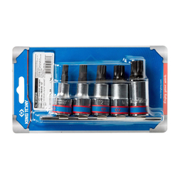 Набор торцевых насадок 1/2&quot;, SPLINE, М8-М16, 5 предметов KING TONY 4105PR