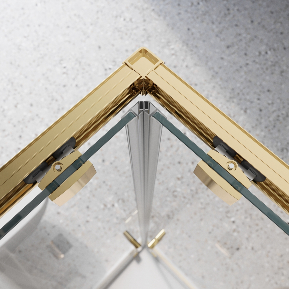 Душевой уголок BelBagno LUCE-A-2-90-C-ORO