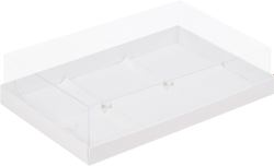 Коробка на 6 муссовых пирожных 30 х 19,5 х 8 см, белая