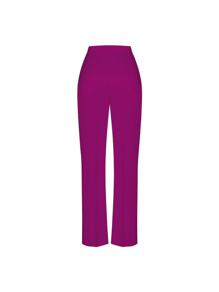 Брюки зауженные из атласа