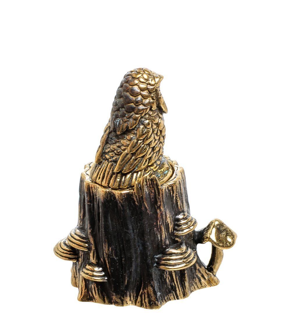 AM-1776 Наперсток «Пень с Совушкой» (латунь)