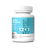 PETACTIVE Витаминно-минеральный комплекс 12 в 1 для котят, беременных и кормящих кошек (100 таблеток)