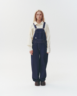 Denim Loose Fit Overall Dark-Blue