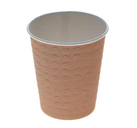 Стакан бумажный 1сл 250 (273) мл d=80мм для горячего конгрев Coffee Touch бежевый