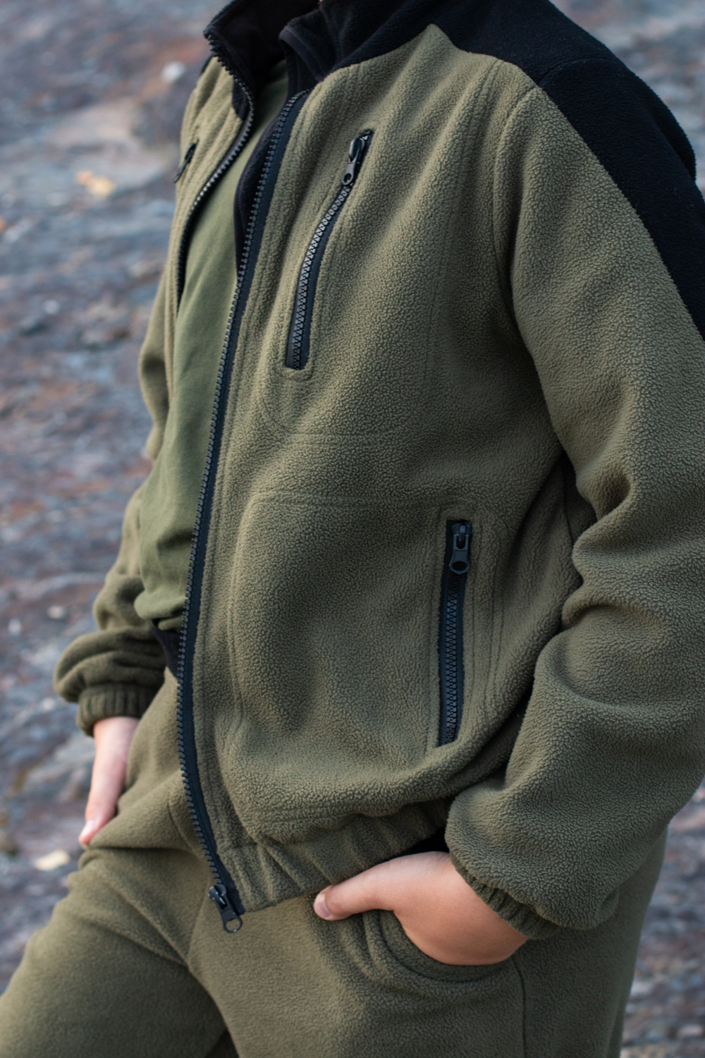 Флисовый костюм для мальчика комби