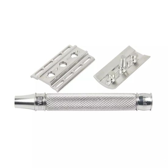 Т-образная бритва (станок) Edwin Jagger DESSKNBL 3ONE6 Stainless Steel, хром