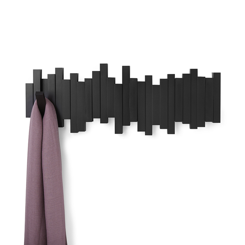 Вешалка настенная Sticks черная, Umbra