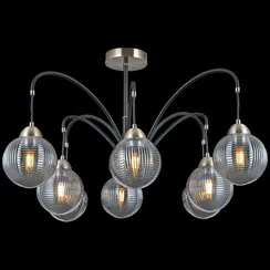 Люстра потолочная ILLUMICO E27 IL0433-8PSQ-79 BK AB