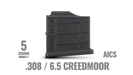 Магазин MDT 308 Win / 6,5 Creedmoor 2.850 coal пластиковый на 5 патронов цвет: черный