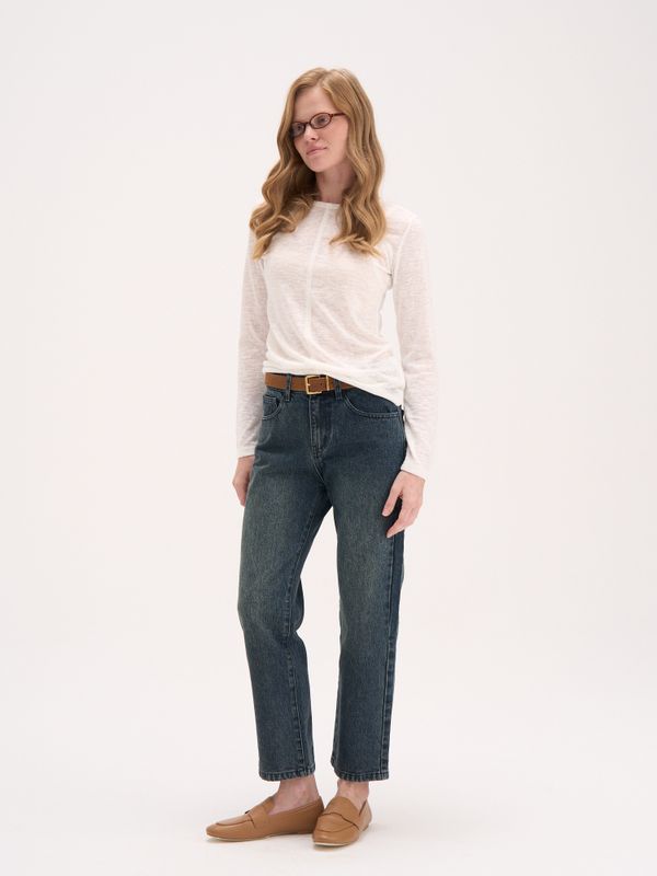 Джинсы Straight fit с вискозой 