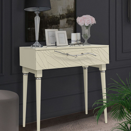 Консоль Арт Колор leaves Классик Сильвер Серый шелк