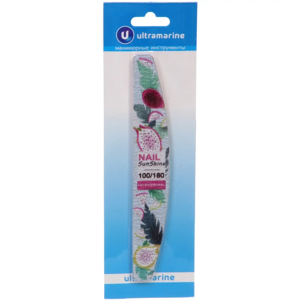 Пилка наждачная профессиональная «ЭЛЛА», дракон, 100/180грит, 2,8*17,8см (блистер Ultramarine)