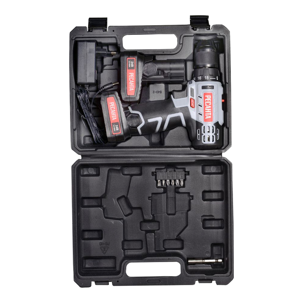 Дрель-шуруповерт аккумуляторная Ресанта ДА-24-2ЛК