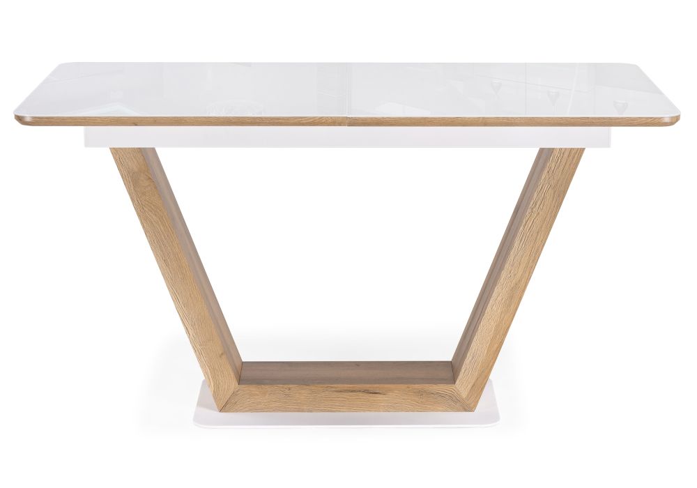 Стол Иматра 140(180)х80х75 белый / дуб вотан