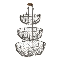 Mensa Home Коричневая проволочная стойка 48x30x22 см