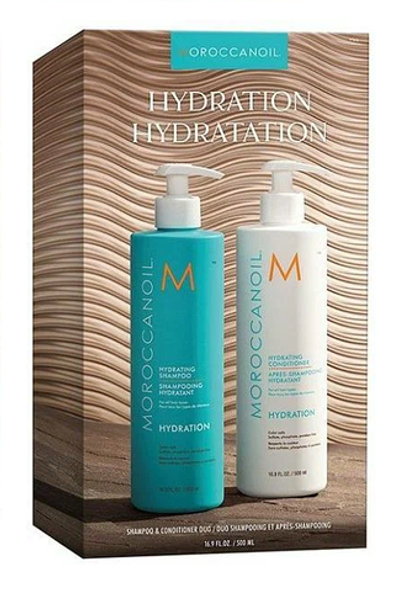 Дорожный набор УвлажнениеMoroccanoil (Шампунь + Кондиционер по 500 мл)