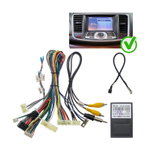 Комплект рамки с разъёмами 9" Nissan Teana J32 2008-2014 Цветной экран (RZ провода прямые) тип3 - Car-Smart 7116F3B