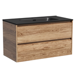 Тумба подвесная под раковину Sancos Libra, дуб чарльстон 890х450х500 мм