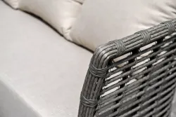 "Валенсия" лаунж-зона из искусственного ротанга, цвет серый