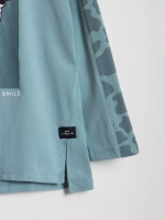 Зеленый костюм для девочки на весну с леггинсами