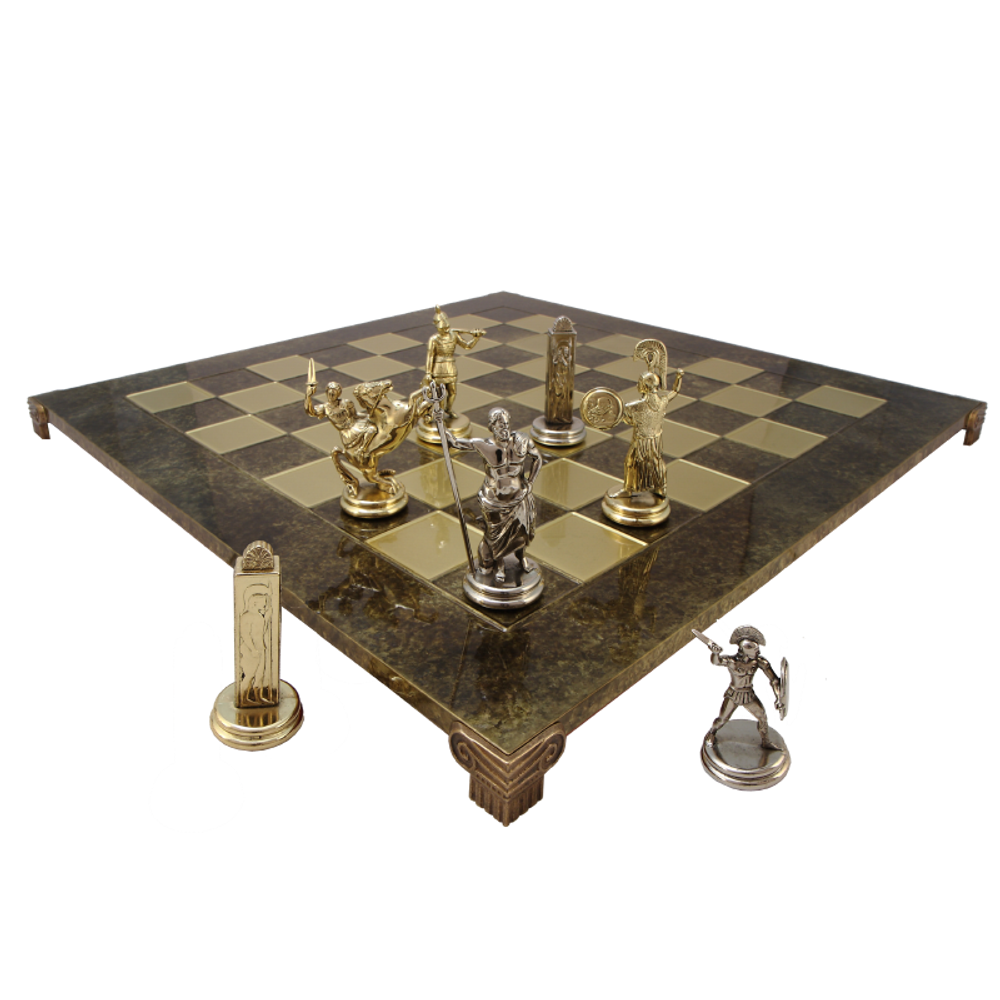 Manopoulos Шахматы сувенирные "Троянская война"