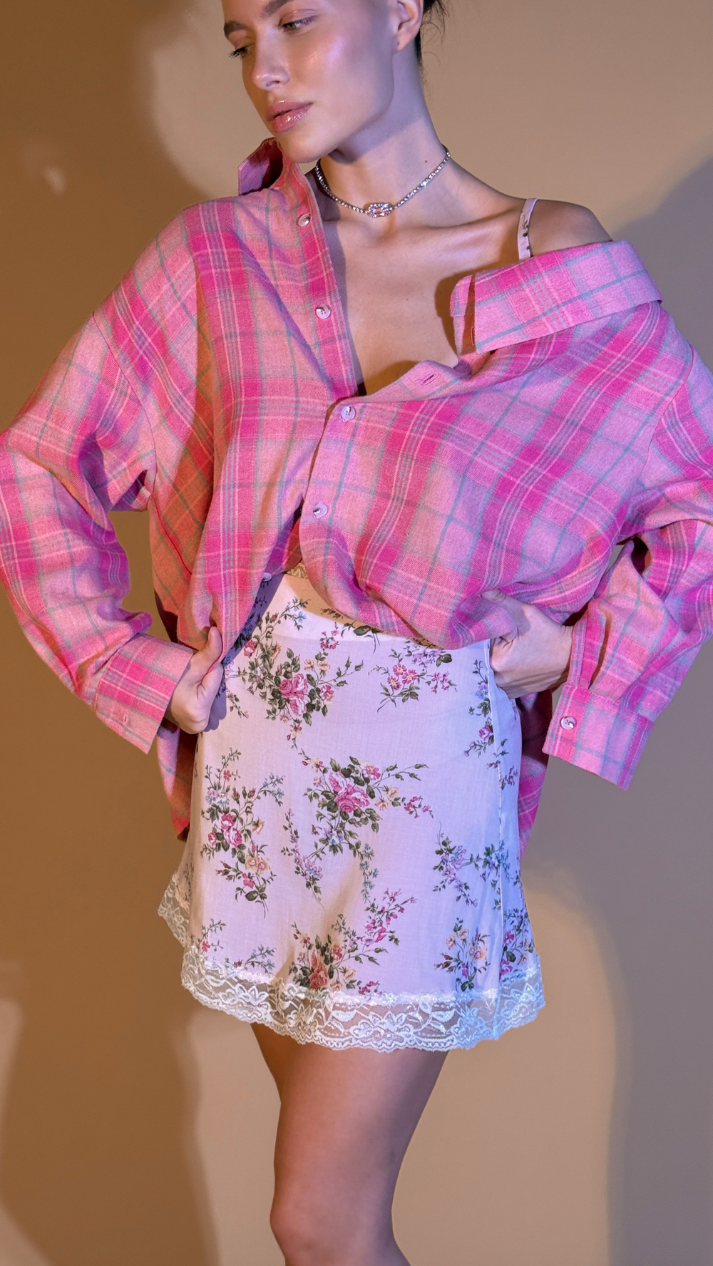 Юбка цветок "Париж" оттенок цветочно-пудровый