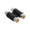 Adam Hall K4ATRF2RF2 - адаптер 2 x RCA (F) - 2 x RCA (F)