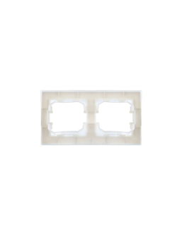 Рамка 2-м IP44 BRITE РУ-2-БрБ-44 бел. IEK BR-M22-44-K01