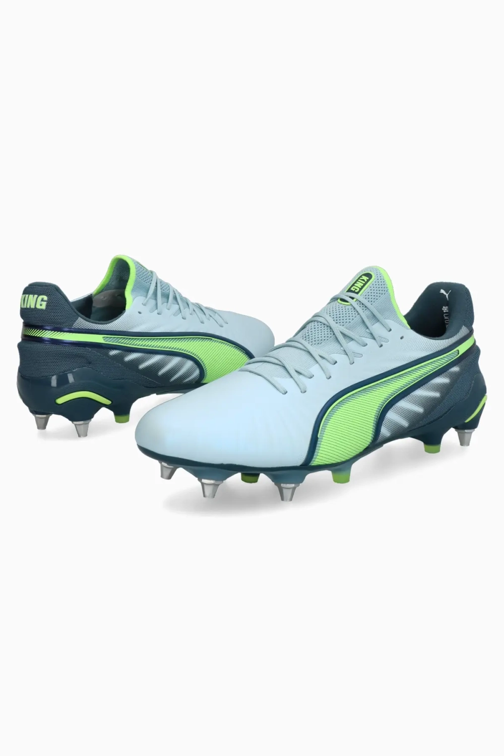 Бутсы Puma King Ultimate MxSG - голубой