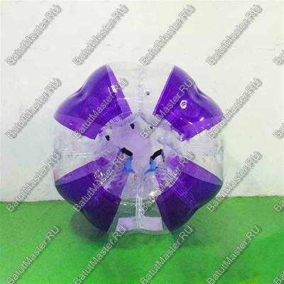 Бампербол «Прозрачно - фиолетовый», ПВХ, диаметр 1 м