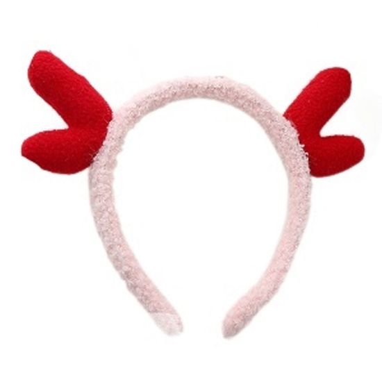 Ободок Красные Рожки розовый